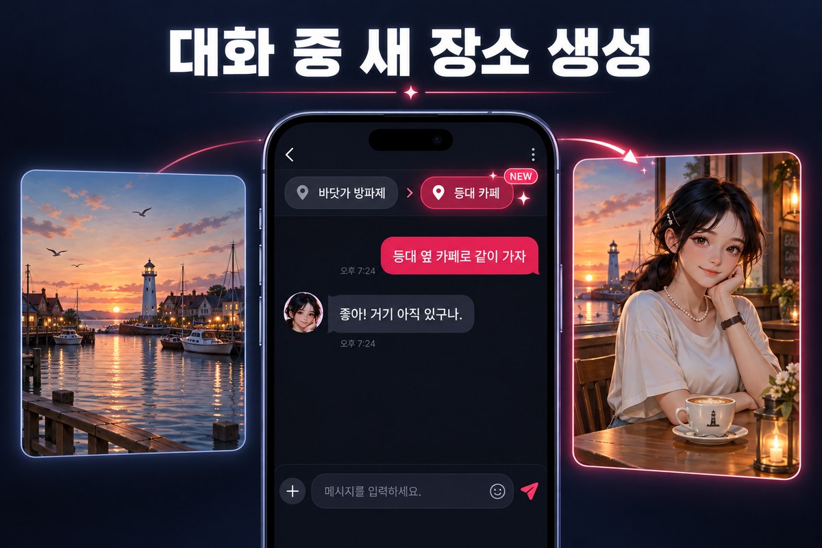 대화 중 새 장소 생성