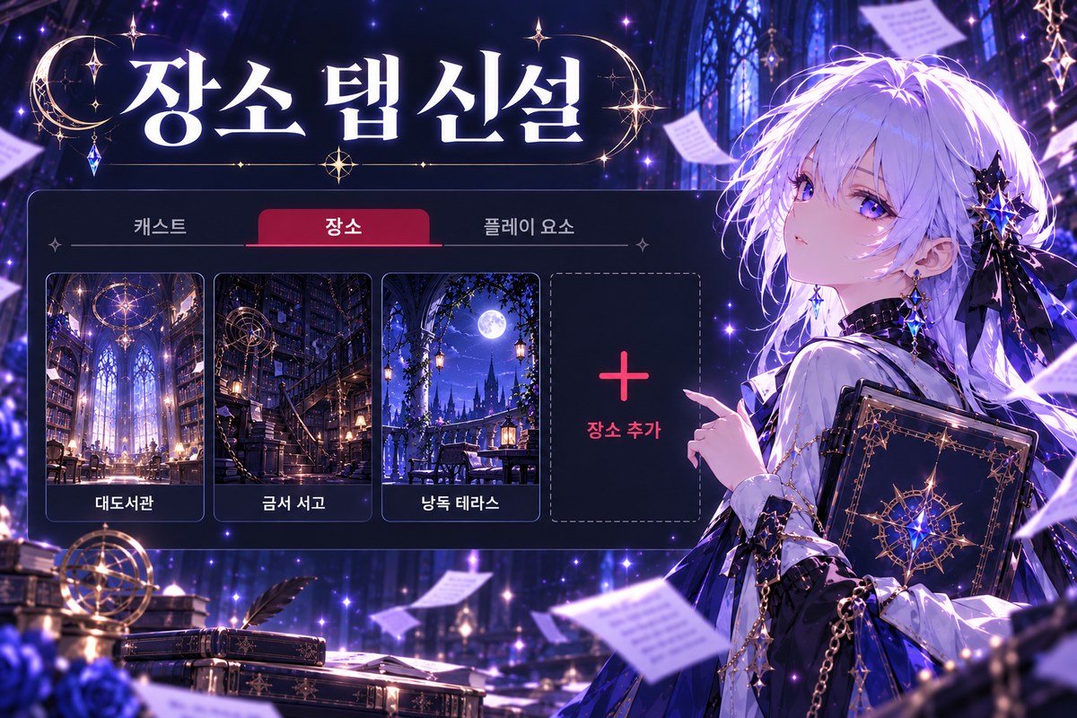 장소 탭 신설